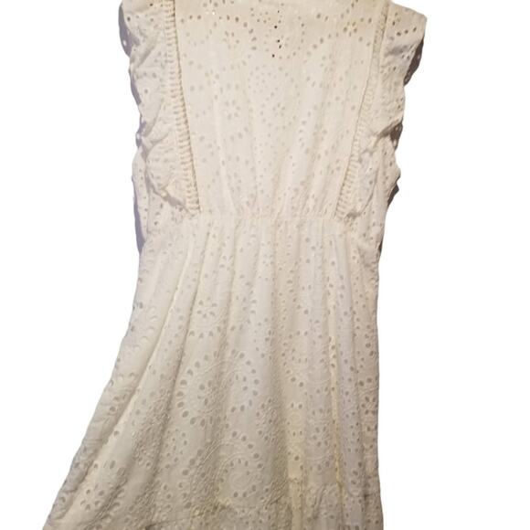 NWT lungo l'arno white eyelet mini dress Made in Italy f6779 Size Medi - Picture 5 of 9